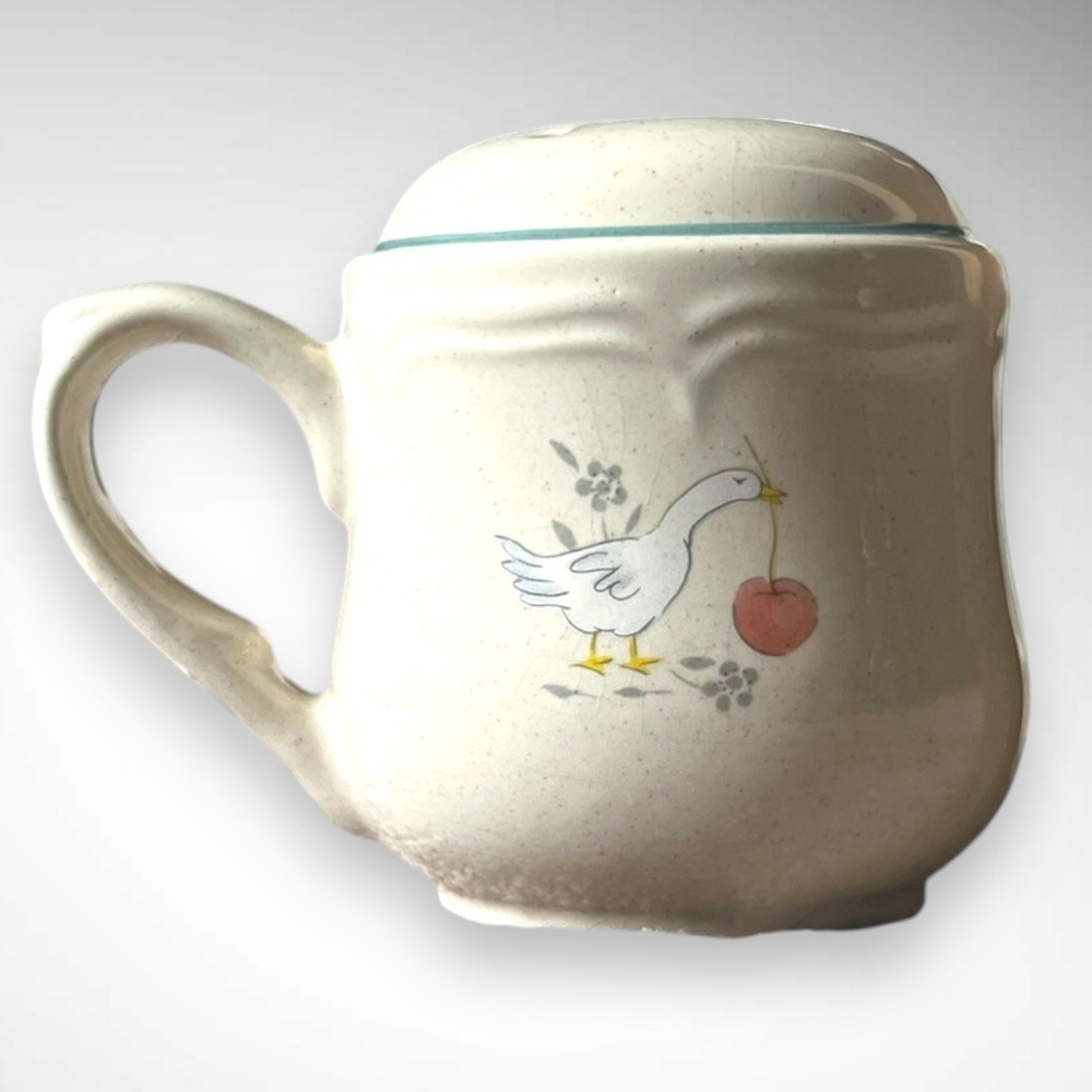 VINTAGE 90'S Goose Country Americana 3 Piece Salt, Pepper, Spoon Rest Set | NIB - Picture 9 of 9